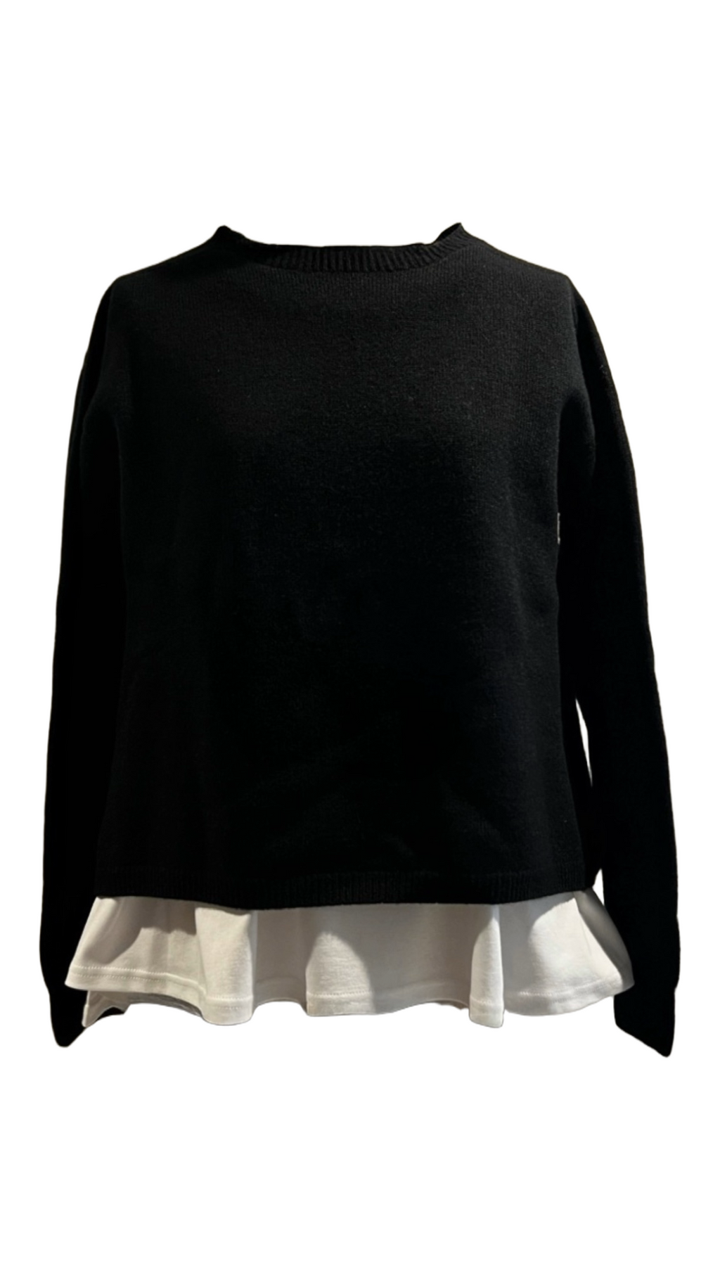 SUVIN COTTON Pepplum-style top  SUVIN　