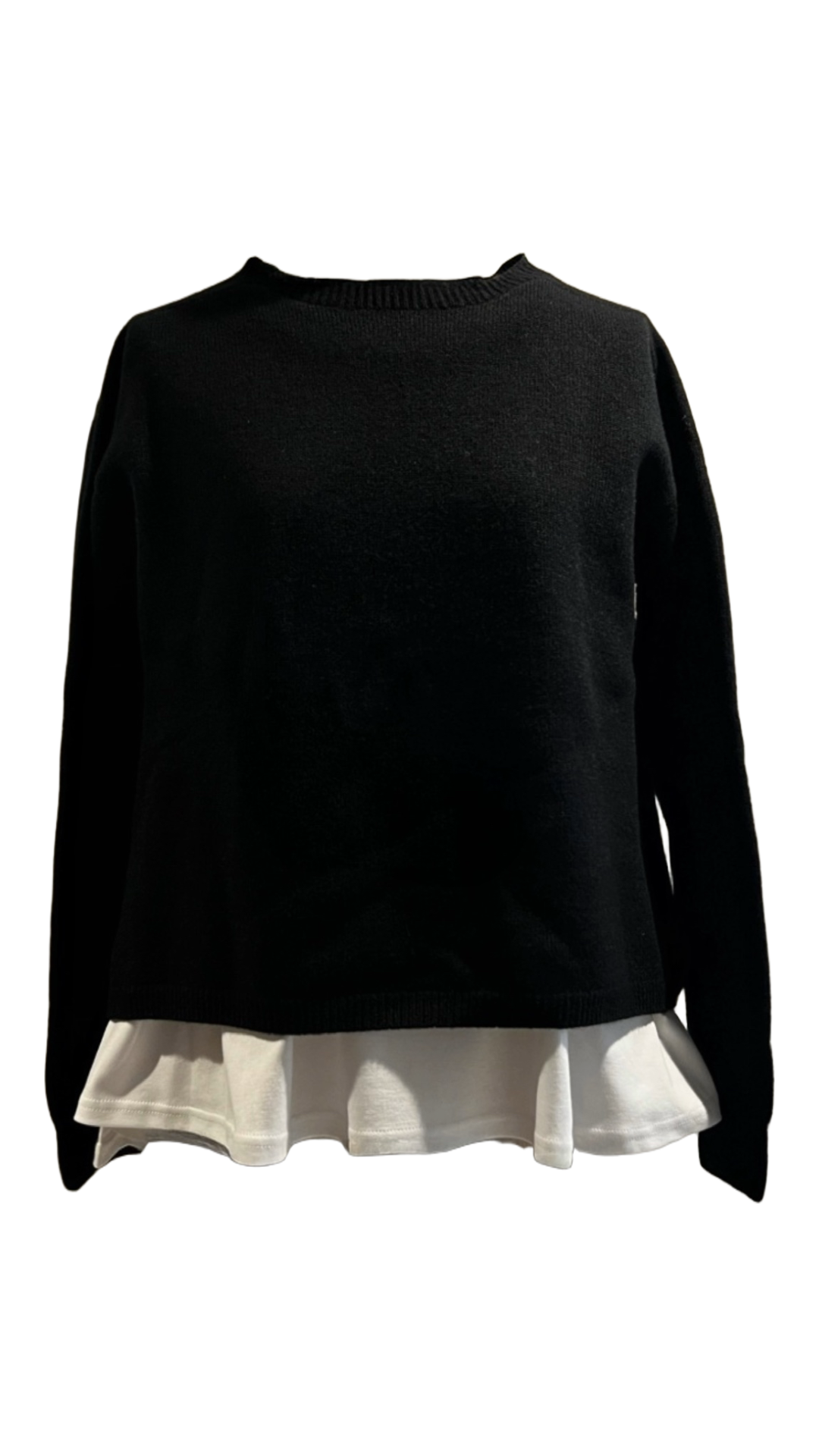 SUVIN COTTON Pepplum-style top  SUVIN　